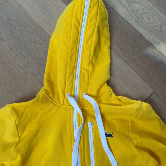 Lacoste Bright Yellow Zip-Up Hoodie - Picture 3 of 6